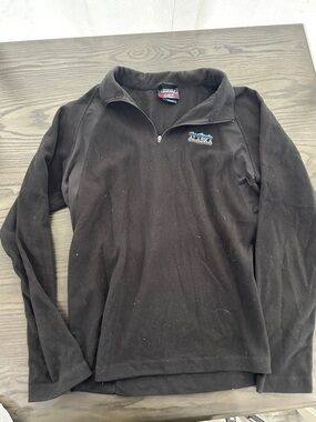 Alaska Half-Zip Lightweight Fleece Shirt Jacket - Black